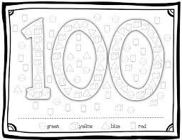 This is a great activity for your 100th day of school celebration. 100th Day Of School Coloring Pages Books 100 Free And Printable