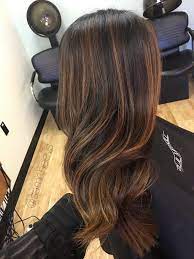 Soft Blended Honey Golden Sun Kissed Balayage Highlights For Dark Brown And Black Hair Types Easy Ma Honey Hair Color Black Hair With Highlights Balayage Hair