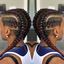Cornrow braided hairstyles require a unique ability to braid hair close to the scalp to create cool designs and beautiful styles. African Hair Braiding Dyi Feedins Braids Difficult Braids Invisable Braids Zillions Braids Cornrow Hairstyles African Braids Hairstyles Braided Hairstyles