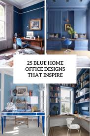 How to create a home office in a small space. 25 Blue Home Office Designs That Inspire Digsdigs