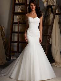 Trumpet Mermaid Sleeveless Tulle Sweetheart Chapel Train Ruched Wedding Dresses Mermaid Wedding Dress Online Wedding Dress Wedding Dresses