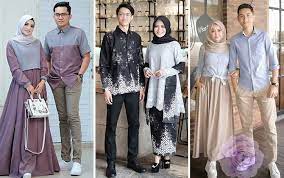 Nah, kalau baju couple kemeja batik kebaya yang satu ini modelnya sangat modern dan pastinya kekinian. 20 Inspirasi Baju Couple Muslim Yang Serasi Abis Hai Gadis