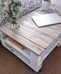 For added convenience, this rustic chic coffee table design is offered in a matching end table. Diy Shabby Chic Pallet Coffee Table