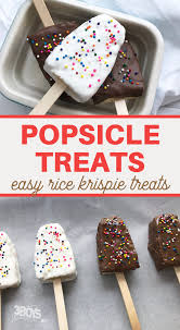 Do cats like rice krispies? Mess Free Rice Krispie Treat Popsicle 3 Boys And A Dog