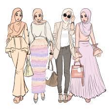 Cara membuat desain hijab yang benar. 11dayspastelootdchallenge Desain Busana Model Pakaian Jepang Gambar Desain Baju Hijab Queen Diary Hijaber