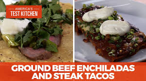 Set your oven to a high broil setting and broil poblanos on a baking remove charred poblanos and place into a heat safe bowl or baking dish and cover tightly to sweat the peppers for about 5 minutes. How To Make Ground Beef And Cheese Enchiladas And Tacos Al Carbon Youtube