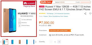 The huawei y max comes in different colors like, midnight black, white, and amber brown. Huawei Y Max On Sale At Lazada For Only Php7 990 Teknogadyet