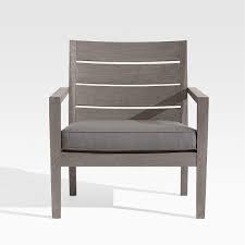 We replace slings for certain homecrest patio furniture groups, and can make any cushions for any collection that homecrest offers. Regatta Grey Wash Lounge Chair With Graphite Sunbrella Cushion Reviews Crate And Barrel