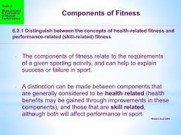 (1) body composition, (2) flexibility, (3) muscular strength, (4) muscular endurance, and (5) cardiorespiratory . Components Of Fitness 6 3 2 Outline The Major