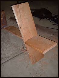 2 Boards 1 Seat Simple Diy Two Plank Chair Construction Diy Chair Simple Seating Easy Diy