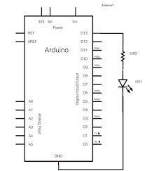 The arduino uno is really a microcontroller board based on the atmega328. Revisiting The First Circuit With Arduino Arduino Schematics