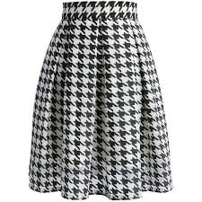 Black And White Houndstooth Skirt Chicwish Chic Houndstooth Organza Pleated Skirt 45 Liked On Polyvore Featuring Skirts Multi Black And White Houndstooth Skirt Pleated Skirt Houndstooth
