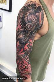 Những lưu ý dành cho những bạn thích xăm hình tứ linh. Xem Hinh Xam Rong O Canh Tay Dragon Sleeve Tattoos Samurai Tattoo Sleeve Dragon Sleeve