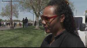 Residents show support outside of Stephon Clark funeral