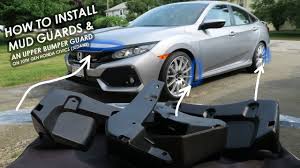 Installing Rally Armor Mudflaps Onto My 2020 Honda Civic Si Sedan Youtube