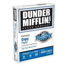 Dunder Mifflin Premium Copy Paper Ream 8 1 2 X 11 Quill Com