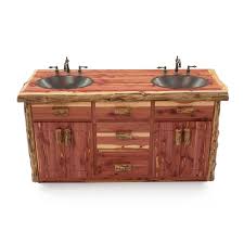 Choose from a wide selection of great styles and finishes. Rustic Red Cedar Log Bathroom Vanity