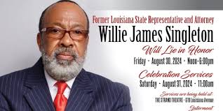 Services set for attorney and former Louisiana state Rep. Willie James  Singleton
