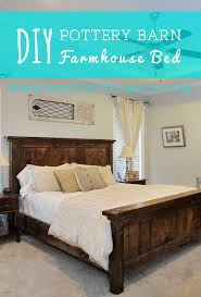 Diy Pottery Barn Farmhouse Bed Diystinctly Made Farmhouse Bedroom Furniture Farmhouse Bedding Diy Farmhouse Bed