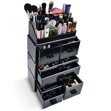 We picked the best makeup brush holder, lipstick organizer & best makeup whether you keep your makeup in a makeup bag, drawer, or sprawled out all over your counter, chances are you probably have way too much. Amazon Com Innsweet Makeup Organizer Acrylic Cosmetic Storage Drawers And Jewelry Display Box 4 Pieces Makeup Holders Black Beauty
