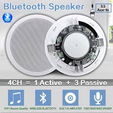 Today is the age of minimalism. Home 4pcs Bluetooth Wall In Ceiling Speakers Full Range 5 25 Loudspeakers Stereo Audio Speaker Bathroom Store Hotel Loudspeaker In Ceiling Speakers Aliexpress