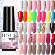 Matte nail polish is a new rage among nail art lovers these days. Buy Lilycute Glitter Nail Gel Polish Nail Color Glitter Sequins Matte Effect Gel Long Lasting Base Top Coat Nail Art Online In Greece 1005002364265901