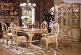 Dining Room Classic Dining Room Sets Have Classic Dining Table Sets 6 Chairs Under Chandelier Front Classic Cupboard Above L Ruang Makan Kursi Makan Meja Makan