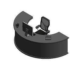 Semi Circle Desk With Computer Ceo Desk Ceo Desk Desk Design Curved Office Desk