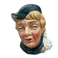 Royal Doulton Dick Whittington Large Character Toby Jug Mug D6375 6.75"  England