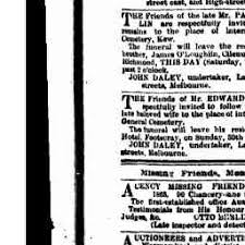 Lawrence burns lives in kent, wa; 29 Aug 1885 Advertising Trove