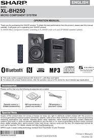 S And O Electronics Xlbh250 Micro Component System User Manual Xl Bh250 Operation Manual Draft 020317