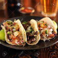 Maybe you would like to learn more about one of these? Drei Verschiedene Mexikanische Strasse Tacos Mit Shrimps Steak Und Fisch Lizenzfreie Fotos Bilder Und Stock Fotografie Image 44085155