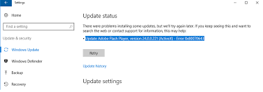 It is not available within the browser on apple's ios mobile devices (iphone, ipad), where apple disallows it citing security and stability reasons. Update Adobe Flash Player Version 24 0 0 221 Activex Error 0x80070643