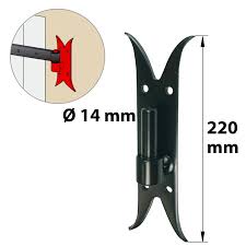 Gond Sur Platine Acier Prepeint H 220x Diam 14 Mm Leroy Merlin