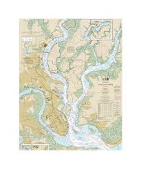 Charleston Harbor Nautical Chart Vinyl Print In 2019