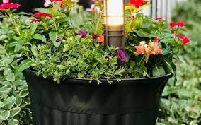 Plastic plant pots provide economical and suitable containers for a variety of both indoor and outdoor plants. Flower Pot Makeover With Spray Paint My Sweet Home Living