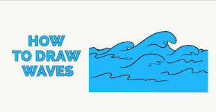 The third step of the video course how to draw japanese waves is to illustrate the water surface. How To Draw Waves Really Easy Drawing Tutorial