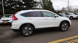 Find your perfect car with edmunds expert reviews, car comparisons, and pricing tools. 2016 Honda Cr V Touring Diamond White Gl045850 Seattle Renton Youtube
