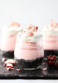 Best individual christmas desserts from individual candy cane dessert cups recipe from pillsbury. No Bake Peppermint Cheesecake Jars Simply Made Recipes