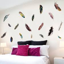 Wallpaper aesthetic semoga menginspirasi !subscribe my channel for new tips : Feather Wall Stickers Aesthetic Art Color Feathers Wall Decoration Room Bedroom Wall Wallpaper Self Adhesive Creativity 50 70cm Wall Stickers Aliexpress