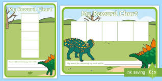 Dinosaur Five Frame Sticker Reward Charts Early Years