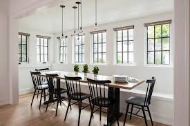 The modern farmhouse style trend has started to transition a little over the past couple of years since most of my kitchen inspirations have a little farmhouse style in them, i knew finding the 12 i am desperately trying to find the first set of stools under #11 modern miscellaneous (the rounded. Modern Farmhouse Dining Room Design Ideas