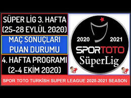 Süper lig canlı maç sonuçları için süper lig eurosport canlı skor sayfasını ziyaret edin. Super Lig 3 Hafta Mac Sonuclari Puan Durumu 4 Hafta Mac Programi 20 21 Turkish Super League Week 3 Youtube