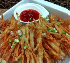 Laysee S Kitchen Crispy Fried Enoki Mushroom Mushroom Recipes Enoki Mushroom Recipe Mushroom Recipes Healthy