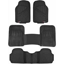 Motor Trend Flextough Floor Mats For Car Suv And Van 3 Rows Odorless Ecoclean Liners 3 Colors Black Products In 2019 Rubber Floor Mats Floor Mats Rubb