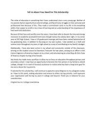 16 Scholarship Essay Examples For Students Sample Essays