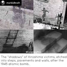 It is thought to be the residue of a person who was sitting at the entrance of hiroshima branch of sumitomo bank when the atomic bomb was dropped over hiroshima. Shadows Of Hiroshima Victims Etched Into Different Surfaces Titter Fun