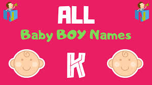 It signals a departure from the kardashian empire. Baby Boy Names Starting With K Nameslook