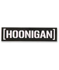 Hoonigan Censor Bar Sticker Zumiez Stencil Logo Cycle Stickers Car Bumper Stickers