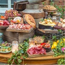 Round Grazing Table Food Display Table Appetizer Table Display Appetizers Table